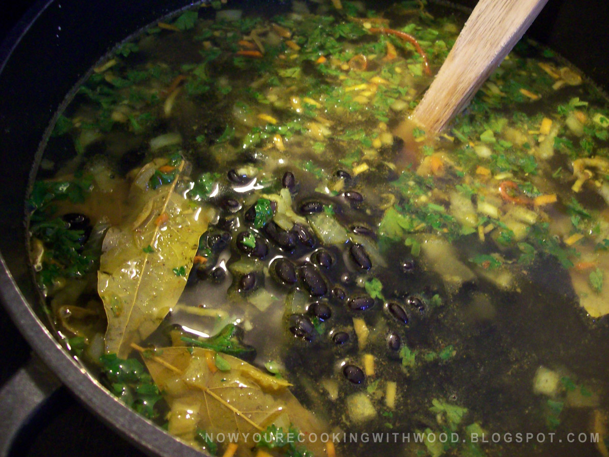 Black Beans in Curry Broth