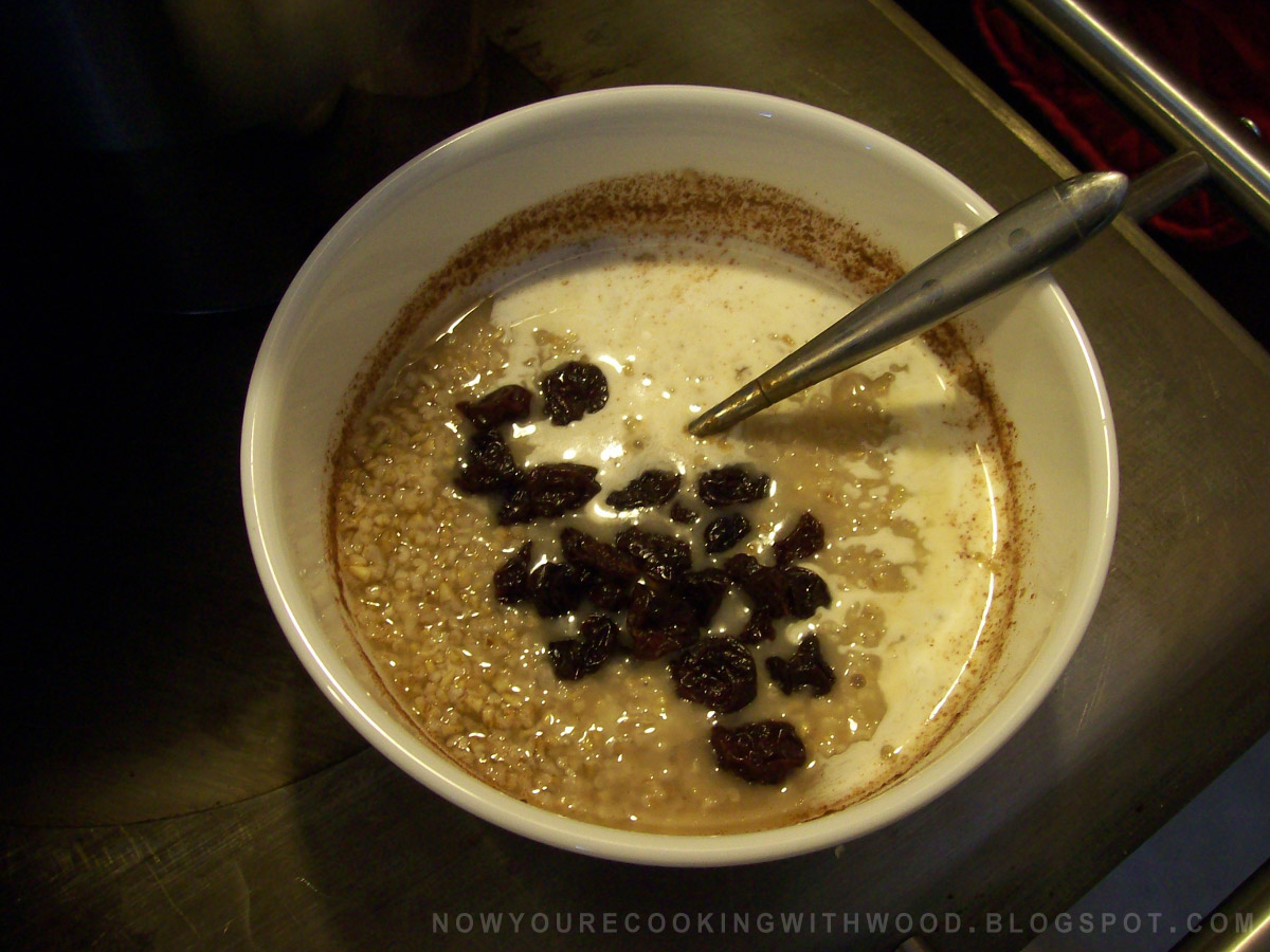 Steel-Cut Oats and Cherries - Cookstove Community